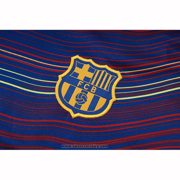 Tracksuit Barcelona Short Sleeve 2025-2026 Blue Yellow - Shorts